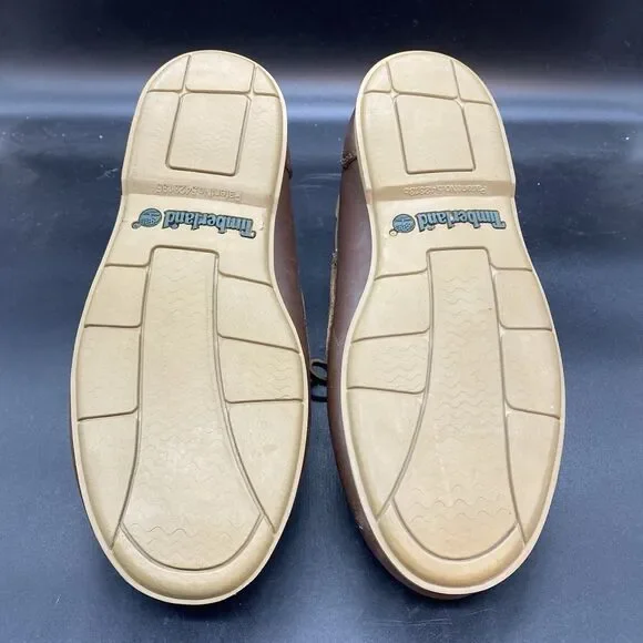 Vintage Timberland 2-eye Boat Shoes Loafers Mens Sz 10.5 M Brown Leather 28021 - Picture 8 of 8